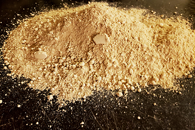 Edible Yellow Clay Dirt by Earthy Goodies.